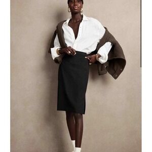 Banana Republic Black ESSENTIAL PENCIL SKIRT Size 6